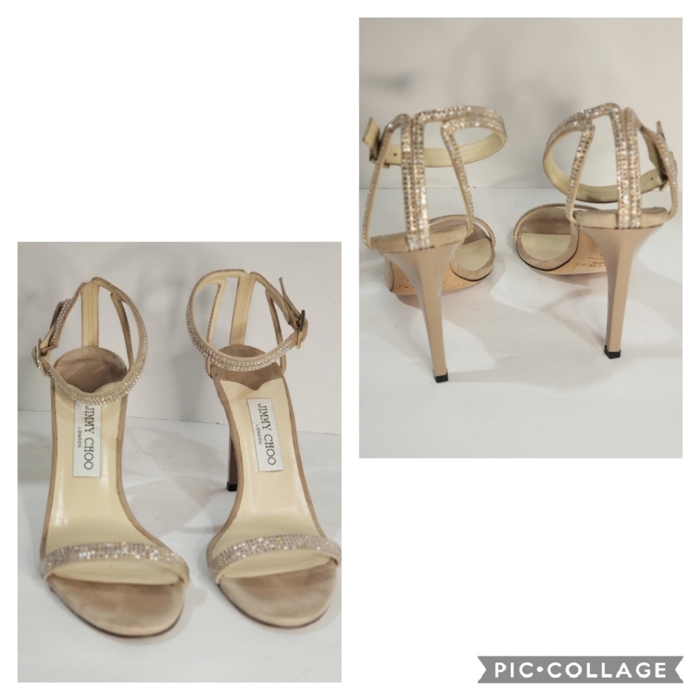 SOLD!!!🎊HP🎊1.18.18🎊Embellished leather heels👠 - Picture 6 of 8